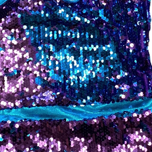 {Weismann} 2pc. Lights Flip Sequined Romper/Biketard - Picture 7 of 7